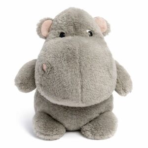 Aurora Gray Hippo Plush Stuffed Animal Soft Toy 9" Cute